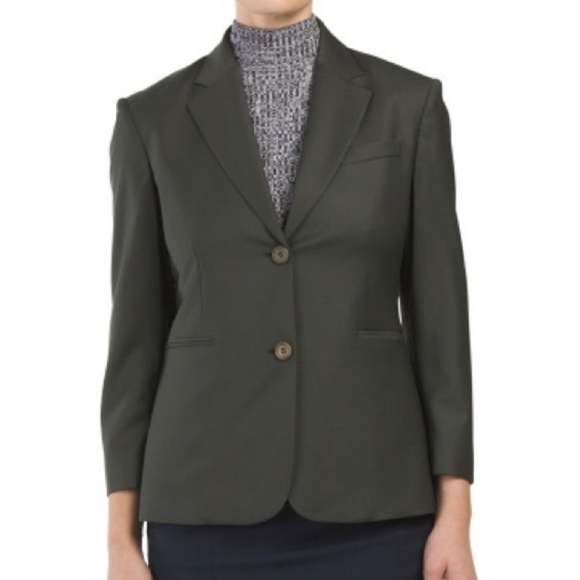 Theory Linworth Continuous Wool Blazer Gre… - Picture 2 of 9